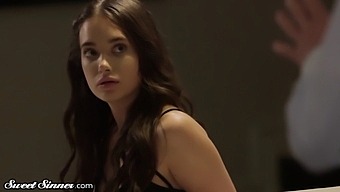 Gia And Her Stepdad Indulge In Romantic And Sensual Lovemaking