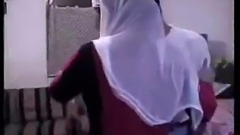 Old Man And Young Guy Have Fun With Arab Aunty