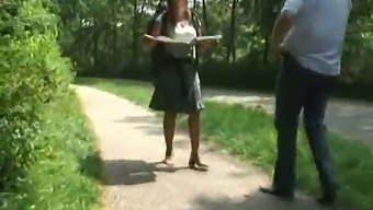 Amateur Dutch Housewife Gets Wild In The Woods