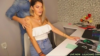 Steamy Office Encounter With A Seductive Secretary | Naked And Horny On Camera