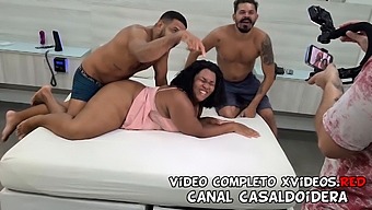 Brazilian Black Teen Fucks Stepbrothers