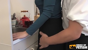 Japanese Maid With Big Tits Gets Her Hairy Pussy Filled With Toys By Her Boss