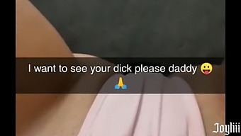Teen Girl Flirts With Her Best Friend'S Father On Snapchat And Reaches Orgasm