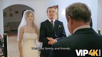 Hd Video Of Brunette Bride Olivia Sparkle Getting Intimate In A Wedding Chapel
