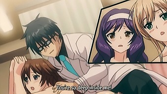 Japonska Porno Animacija S Trdim Četverčkom Z Velikimi Joški In Ritmi