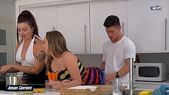 Close Friend Of My Girlfriend Came Over And We Had Sex With Her. Then We Discovered A Hot Threesome.